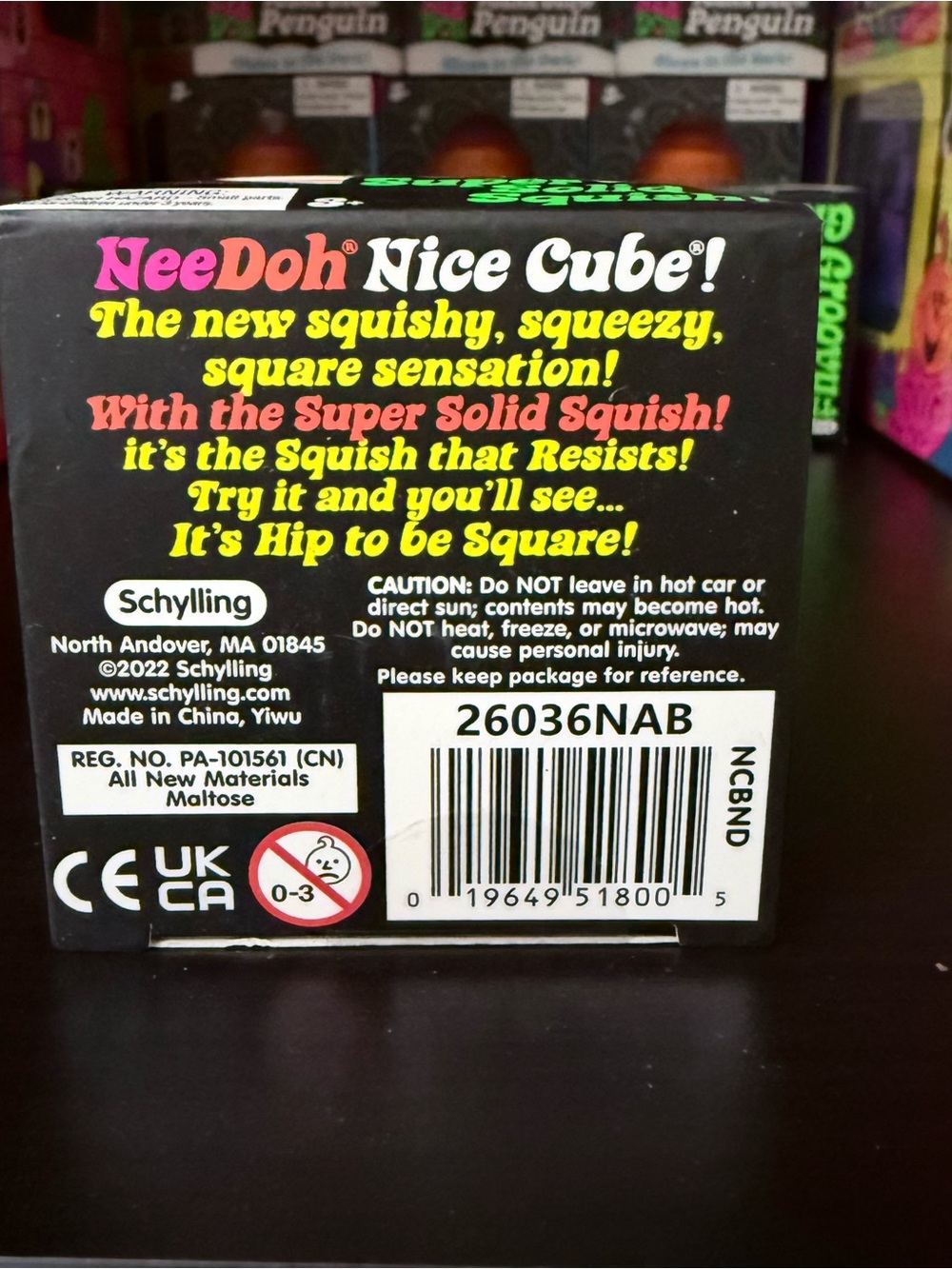 NEW NeeDoh Nice Cube Super Solid Squish "The Squish That Resists" Pink Squeeze - Picture 3 of 3